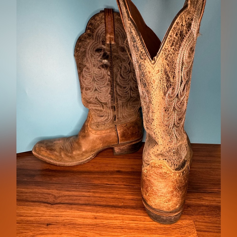 ARIAT Square Toe Pink Trim Design Size US 9B - Picture 3 of 8